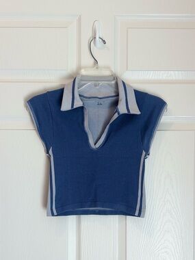 Out From Under Urban Outfitters Ribbed Polo Crop Top M/L